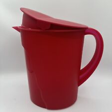 New Tupperware Beautiful Jumbo Expression Pitcher 1 Gallon 3.7L Light Red Color picture