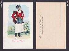 Vintage postcard, National costume, Italy Sardinia, Lanusei costume picture