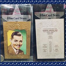 ⭐ 1930 Juncosa (Spain) Estrellas Movie Stars Large Gold Embossed Clark Gable MGM picture