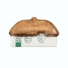 VINTAGE IRISH DRESDEN IRELAND HAND PAINTED THATCHED ROOF CERAMIC COTTAGE HOUSE picture