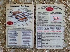 NEW CASE KNIFE COLLECTOR POCKET GUIDE Wallet Size LAMINATED Identification Card picture