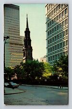 Franklin Square NY-New York Saint Paul's Chapel and Churchyard Vintage Postcard picture