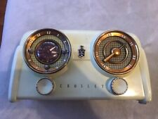 Vintage Crosley Tube Radio clock & radio 1953  Dashboard *LOOK* Pistachio? picture