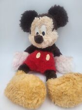 Disneyland  Mickey Plush  Shaggy Long Pile Mickey Mouse 18” Disney Parks Toy picture
