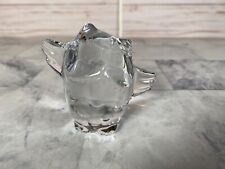 Baccarat Crystal Clear Minimals Young Owl Figurine Sculpture 3” High picture