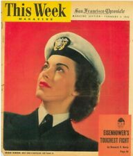 This Week Magazine February 4 1945 Eisenhower Martha Lee Poston Philip Harkins picture