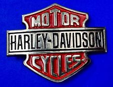 Harley-Davidson Motorcycles Solid Brass Vintage 1991 Belt Buckle by Baron BBB picture