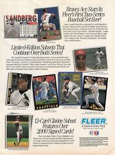 1992 Fleer Baseball Cards Tom Glavine Braves Cards Vtg Full Page Print Ad 8X11 picture