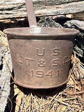 WWII US Army Metal Dipper Ladle Scoop marked US LT & S Co. 1941 Field Gear picture