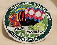 2014 MASS ASCENSION ALBUQUERQUE INT'L BALLOON FIESTA BALLOON PATCH UNUSED picture