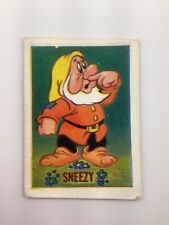 1955 Barratt & Co. Mickey's Sweet Cigarettes Walt Disney #24 Sneezy picture