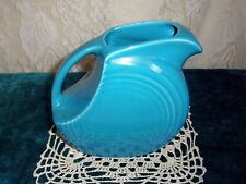 Homer Laughlin Genuine New FIESTA Peacock Blue 5.5 Inch Disk Pitcher - RARE picture