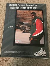 1995 REEBOK SHAWN KEMP AFTERSHOK Poster Print Ad Basketball Shoes SONICS JACKET picture