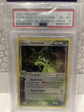 Team Aqua's Cacturne PSA 6 Near Mint Team Magma vs Aqua Holo Rare Pokemon Card picture
