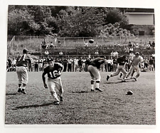 1960s Professional Football Practice Offense Fans Sidelines Vintage Press Photo picture