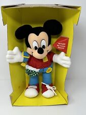 1992 Mickey Mouse 15 Inch Learn to Dress Me Doll Plush Mattel Learning Toy picture