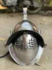 Larp Farbri Murmillo Gladiator Helmet ~ Medieval Knight Crusader Fabric Armor picture
