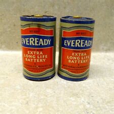 Vintage Eveready Extra Long Life Battery Pair (2) No. 950, MAR. 1933 #1 picture