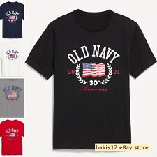 OLD NAVY US Flag 2024 30th Anniversary T-SHIRT Sz S, M, L, XL, 2XL to 3XL picture