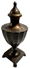 Vintage Decorative Footed Bronze/Brass Urn Vase Unique Design Beautiful India 12 picture
