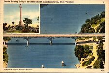Vintage PPC - James Rumsey Bridge & Monument, Shepherdstown W VA - F18984 picture