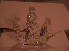 Swarovski Silver Crystal Santa Maria Ship Figurine (Retired), Mint, no box picture