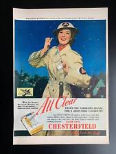 Vintage 1942 Chesterfield Cigarettes Rosalind Russell Print Ad picture