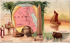 Arbuckle's Ariosa Coffee Advertising Trade Card No 65  Egypt Sphnix Obelisk picture