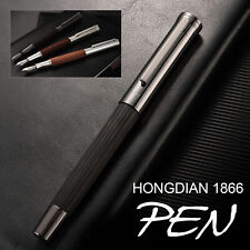 New HongDian 1866 Natural Wood Pen EF/F Nib Retro Pen High End Ink Gift Penegpd picture