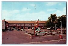 Elko Nevada Postcard Jay Cottages Exterior Building Poolside View 1961 Vintage picture