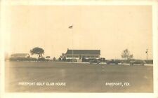 Postcard RPPC Texas Freeport Golf Club House 1940d 23+-5354 picture