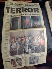 The News & Advance || Lynchburg, Virginia ||  September 12 2001 ||  9/11 Attack picture
