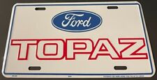 Vintage Ford Topaz Booster License Plate Classic Car Antique picture