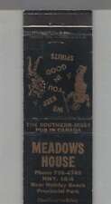 Matchbook Cover - Music Related Meadows House New Holiday Beach picture