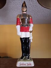 VINTAGE Sicilian Gold Italian Royal Guard Soldier Italy Empty 19” Decanter EMPTY picture