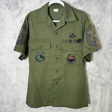 Vintage US Air Force OG-507 Green Shirt Mens Large 15.5x35 Military picture