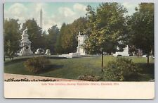 1907-15 Postcard Lake View Cemetery Rockefeller Obelisk Cleveland Ohio OH picture