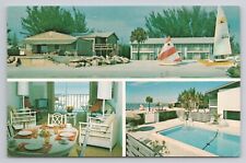 Postcard The Exclusive Island Beach Club Florida 1985 picture