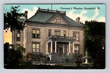 Springfield IL-Illinois, Governor's Mansion, Antique, Vintage c1916 Postcard picture