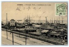 c1910's Lisboa Portugal Cao De J. Lino Railroad Train Posted Antique Postcard picture