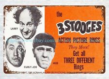 garage shop metal dorm  room  wall decor 1958 The Three Stooges metal tin sign picture