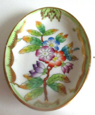 Vintage Herend Nut Mint Dish - Hand Painted Floral picture