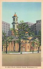 St John's Church - Lafayette Square - Washington DC - Postcard picture