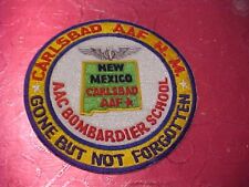 CARLSBAD NEW MEXICO AAF BOMBARDIER SCHOOL SHOULDER PATCH 4 1/2 INCH picture