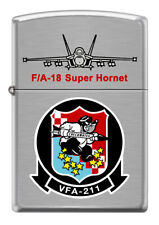 VFA-211 Checkmates US Navy F-18 Squadron Zippo Brushed Chrome picture