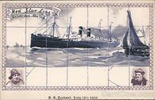 Red Star Line,SS Zeeland,July 15th 1906 Postcard Vintage Post Card picture