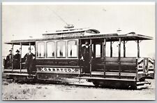 Vtg California CA Oakland & Berkeley Rapid Transit Railway Street Car 2 Postcard picture