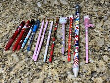 Vintage Sanrio Hello Kitty Pencils Lot with Mascot eraser on top Rare 80s 90s picture