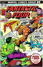FANTASTIC FOUR #166 FN Signed 2X Roy Thomas/George Perez 1976 Hulk Pt. 1 picture