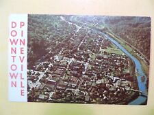 Pineville Kentucky vintage postcard aerial view of downtown picture